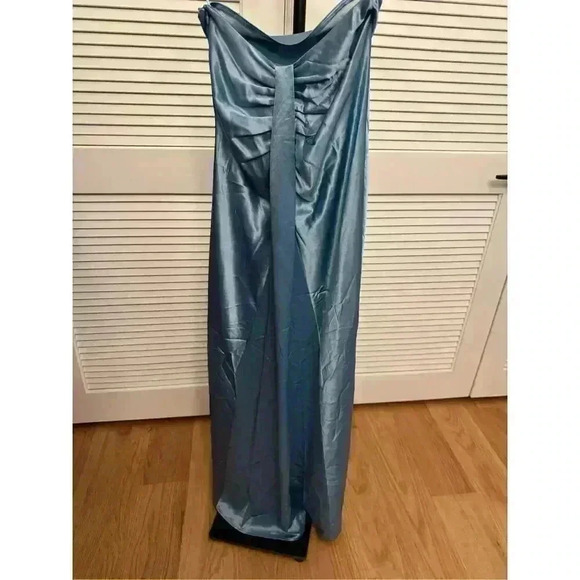 New NWT STAUD Voyager Satin Fishtail Maxi Sz 4 Retails $475 - Picture 4 of 10